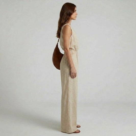 Two-Piece Boat Neck Crop Top and Straight-Leg Pants Set