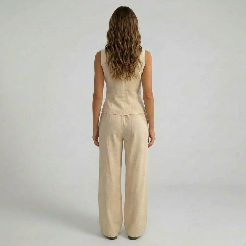 Two-Piece Halter Crop Top and Ruched Maxi Skirt Set