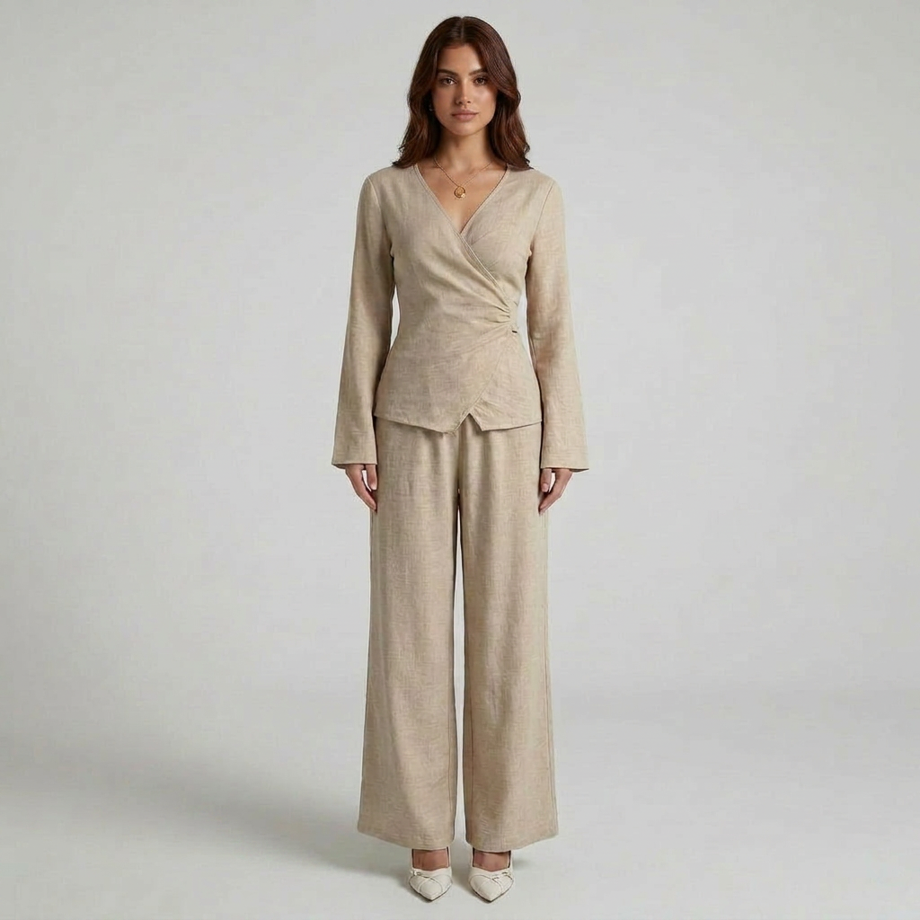 Two-Piece Crop Top and Maxi Skirt Set
