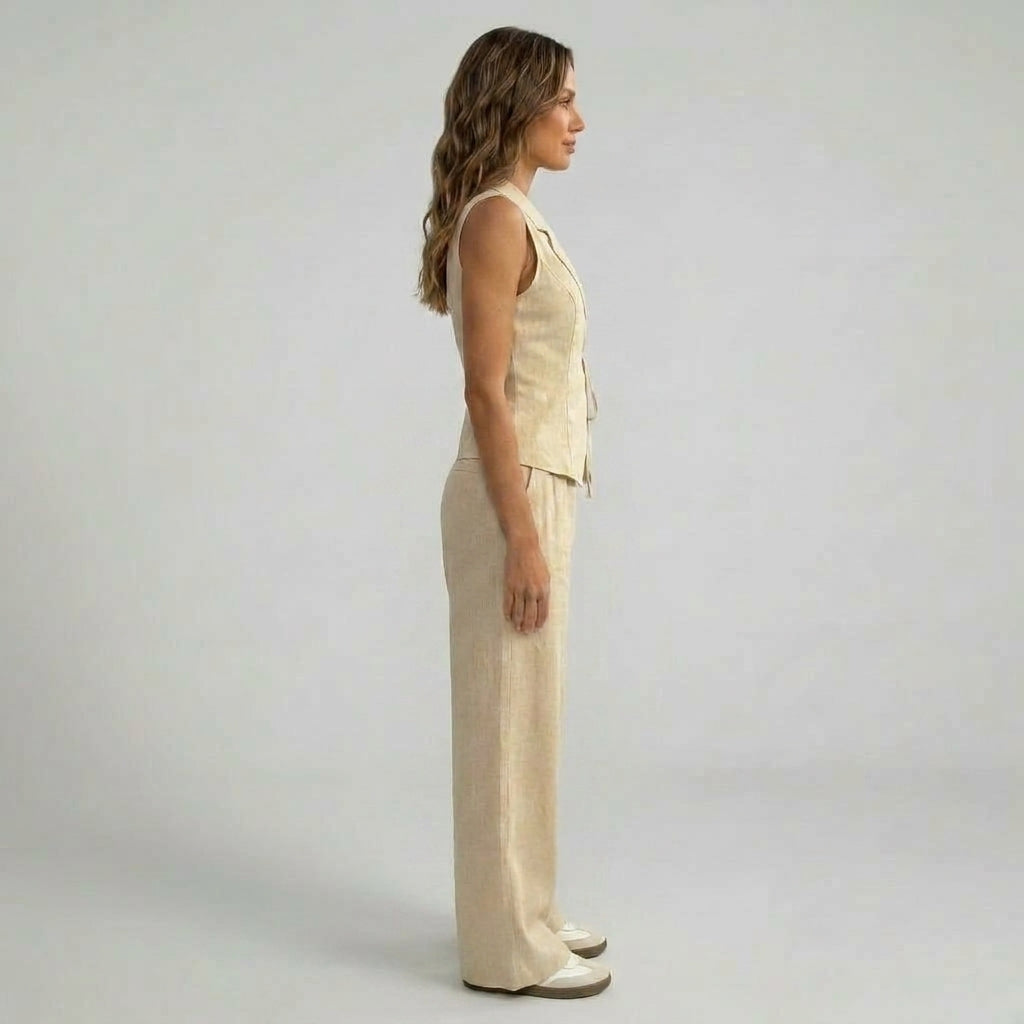 Two-Piece Halter Crop Top and Ruched Maxi Skirt Set